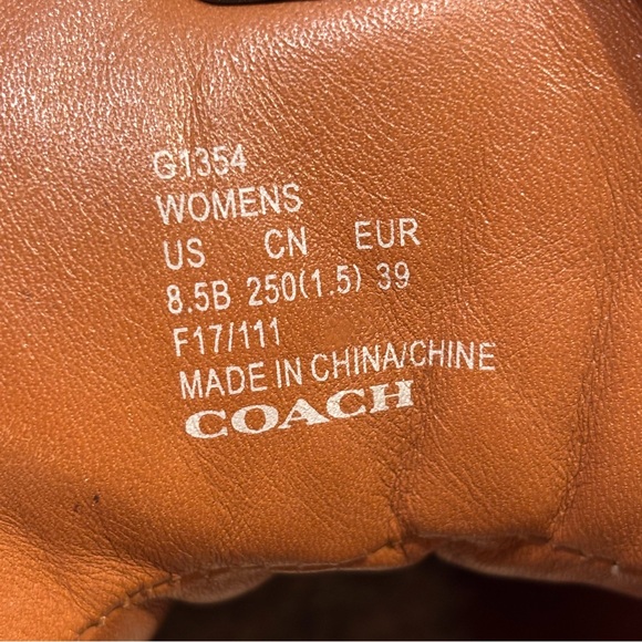 Coach Shearling Urban Hiker Boots Suede Burgundy Women’s size 8.5 - Picture 9 of 9